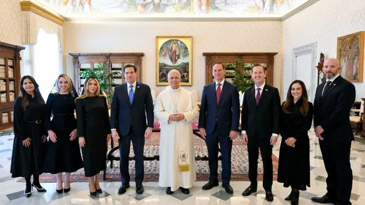 León XIV y Marco Rubio León XIV y Marco Rubio